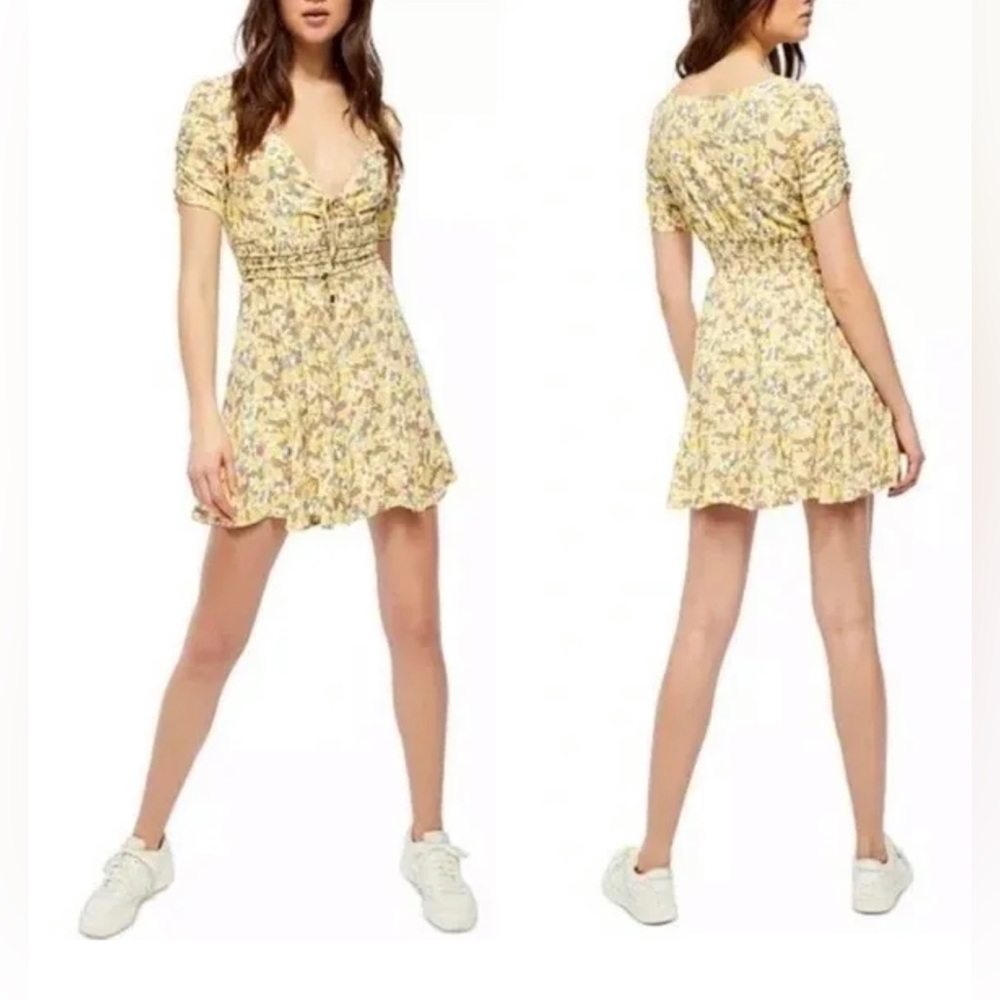 NWT Free People Lily Combo Mini Dress Sz 2